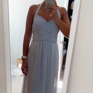 Kleinfeld Long Chiffon Halter Dress SKYWAY Size 6